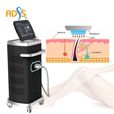 آلة إزالة الشعر بالليزر بالديود LCD 755nm+808nm+1064nm مع معايير طبية