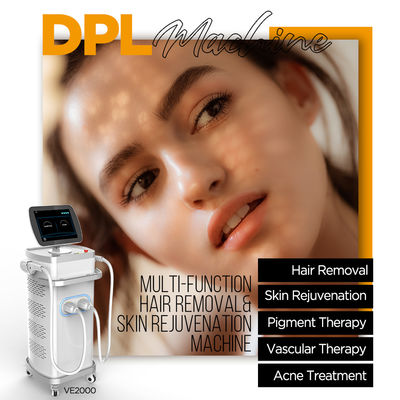 آلة الليزر DPL التجارية 15 * 50mm2 جهاز إزالة الشعر الفوتون IPL
