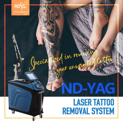آلة الليزر العمودي ND Yag لإزالة الشعر بالليزر وآلة إزالة الوشم ISO13485
