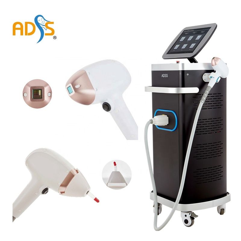 آلة إزالة الشعر بالليزر ديود مصنع ADSS 808nm 755nm 940nm 1064nm 4 الطول الموجي
